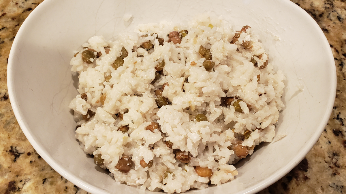 gungo rice and peas