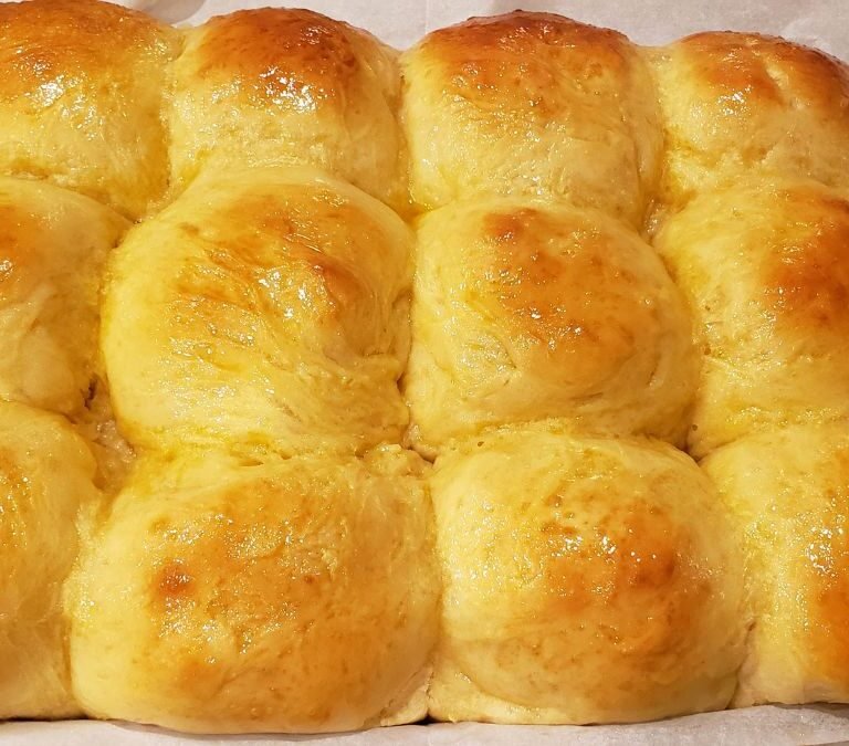 sheet pan of rolls