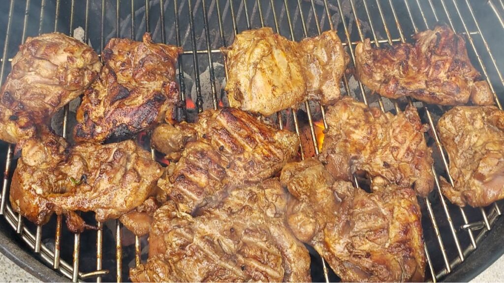 Jerk Chicken Grilling