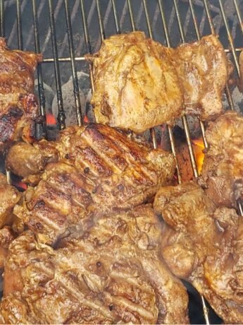 Jerk Chicken Grilling 2