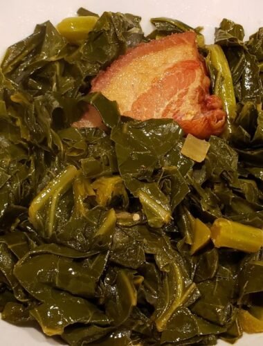 collard greens in bowl