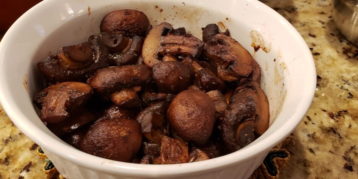 Red Wine Garlic Mushrooms
