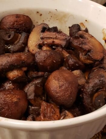 Red Wine Garlic Mushrooms