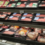 meat counter at grocery store