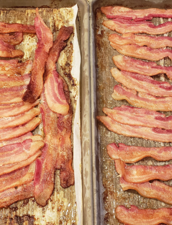 cooked batch bacon