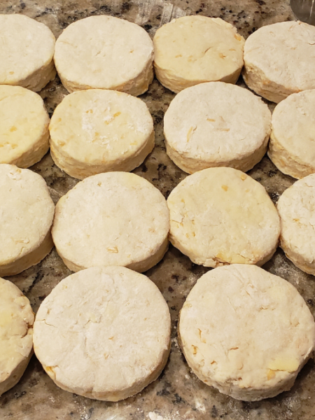 garlic and cheddar cheese biscuit dough